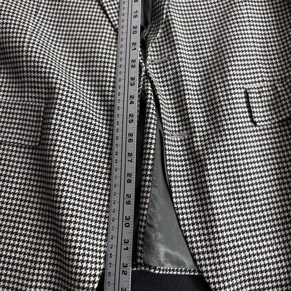 Hart Schaffner‎ & Marx Mens Vintage Houndstooth Blazer Jacket 43L Wool - Picture 7 of 12